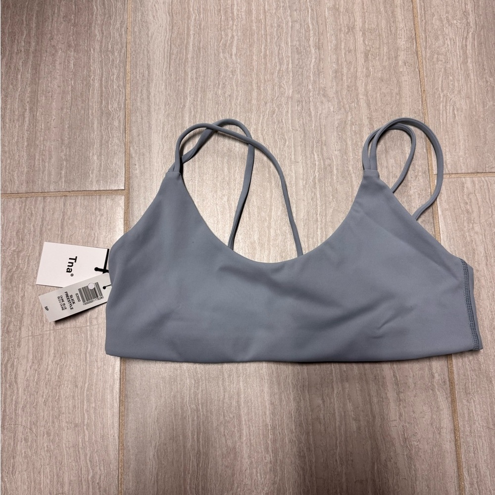 Aritzia Tna Slick freestyle Dune Blue Women's Blue Bralette Sz small